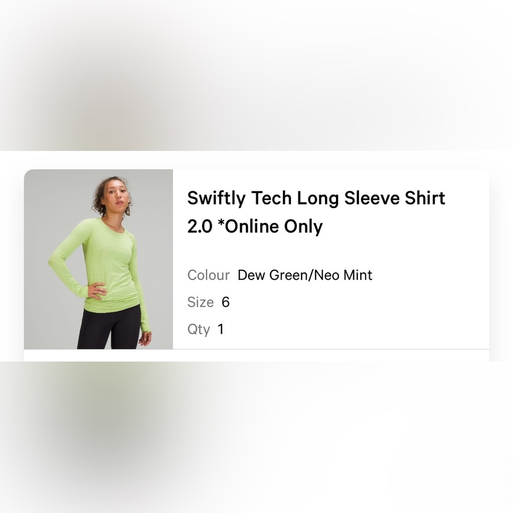 lululemon athletica Dew Green Long Sleeve Shirt